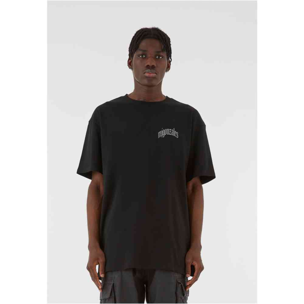 MJ GONZALES - Blessed X Heavy Oversized Heren Tshirt - Zwart